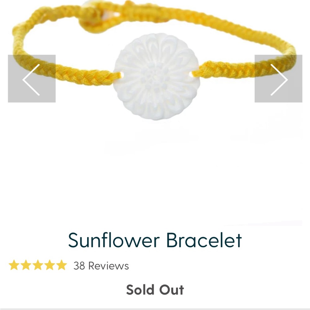 Wanderer Sunflower Bracelet, without bag